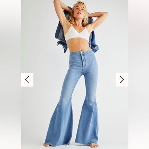 Free People Just Float on Flare Jeans